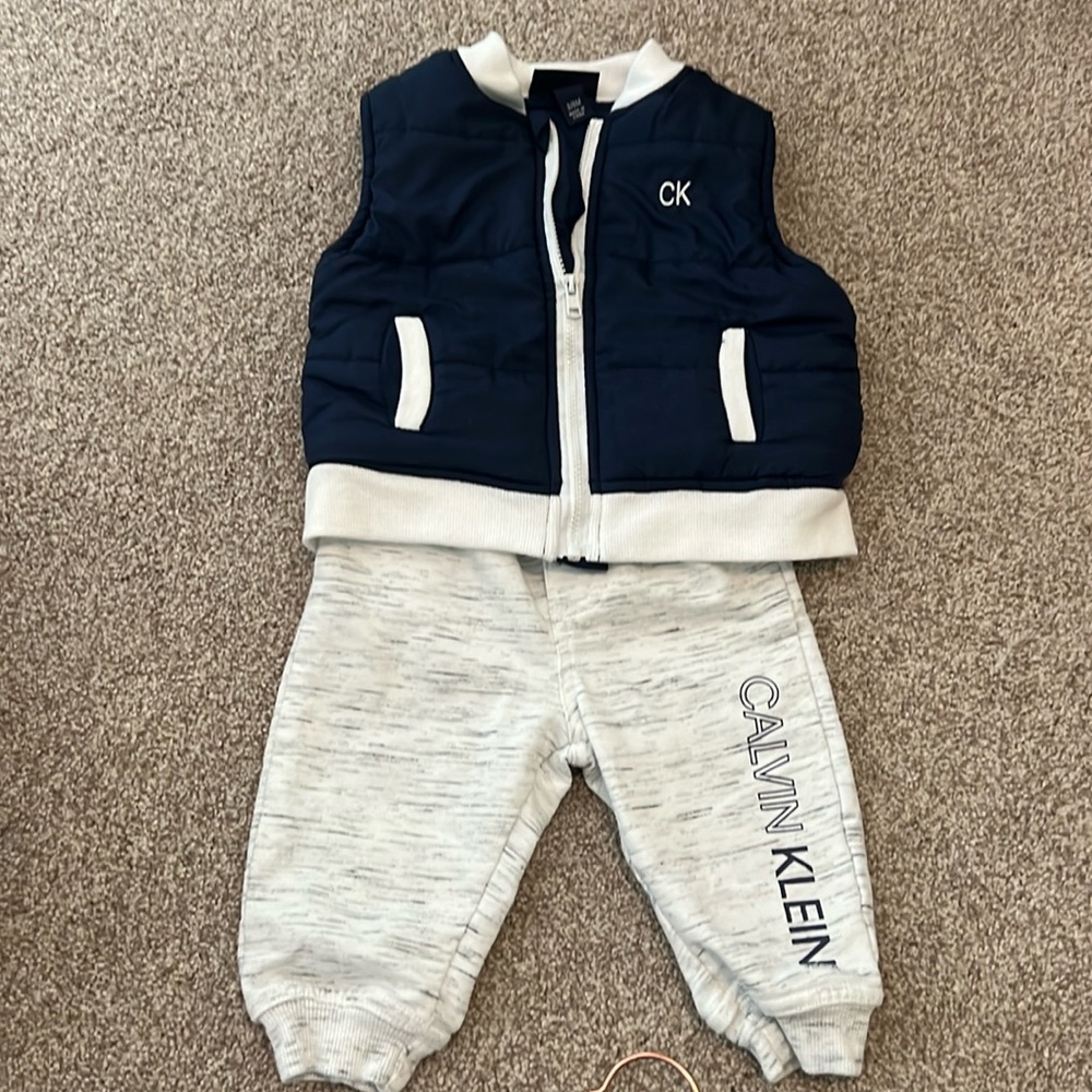 Calvin Klein pants and vest